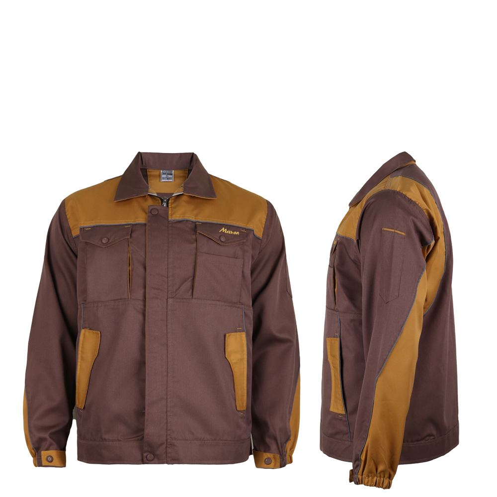 لباس کار مهندسی رایکا (شکلاتی خردلی) برند مکسون_MAXON